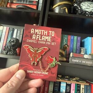 Stacey McEvoy Caunt Red Enamel Chain Pin Set